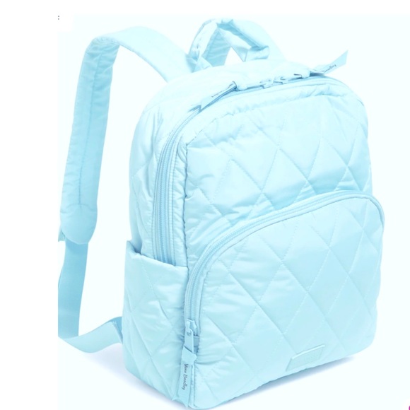 Vera Bradley Handbags - Vera Bradley Ultralight Compact Backpack Sea Salt Blue NWT